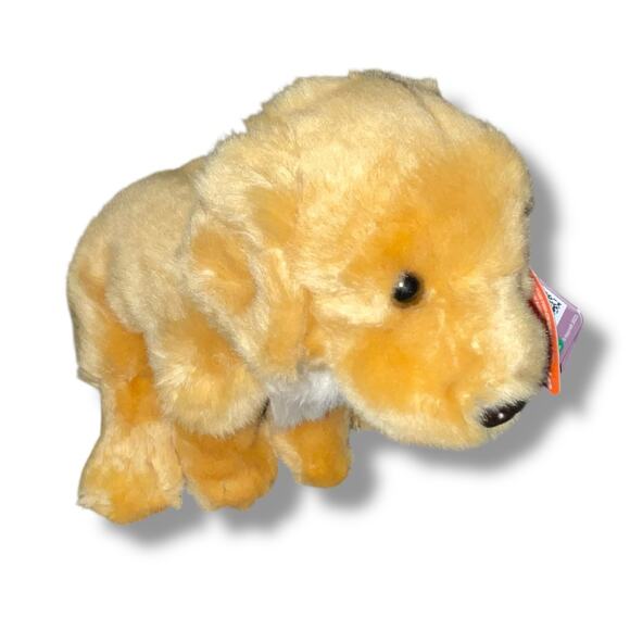 Living Nature 9" Plush Dog Golden Retriever Stuffed Animal Nursery Shower Gift - Picture 11 of 11